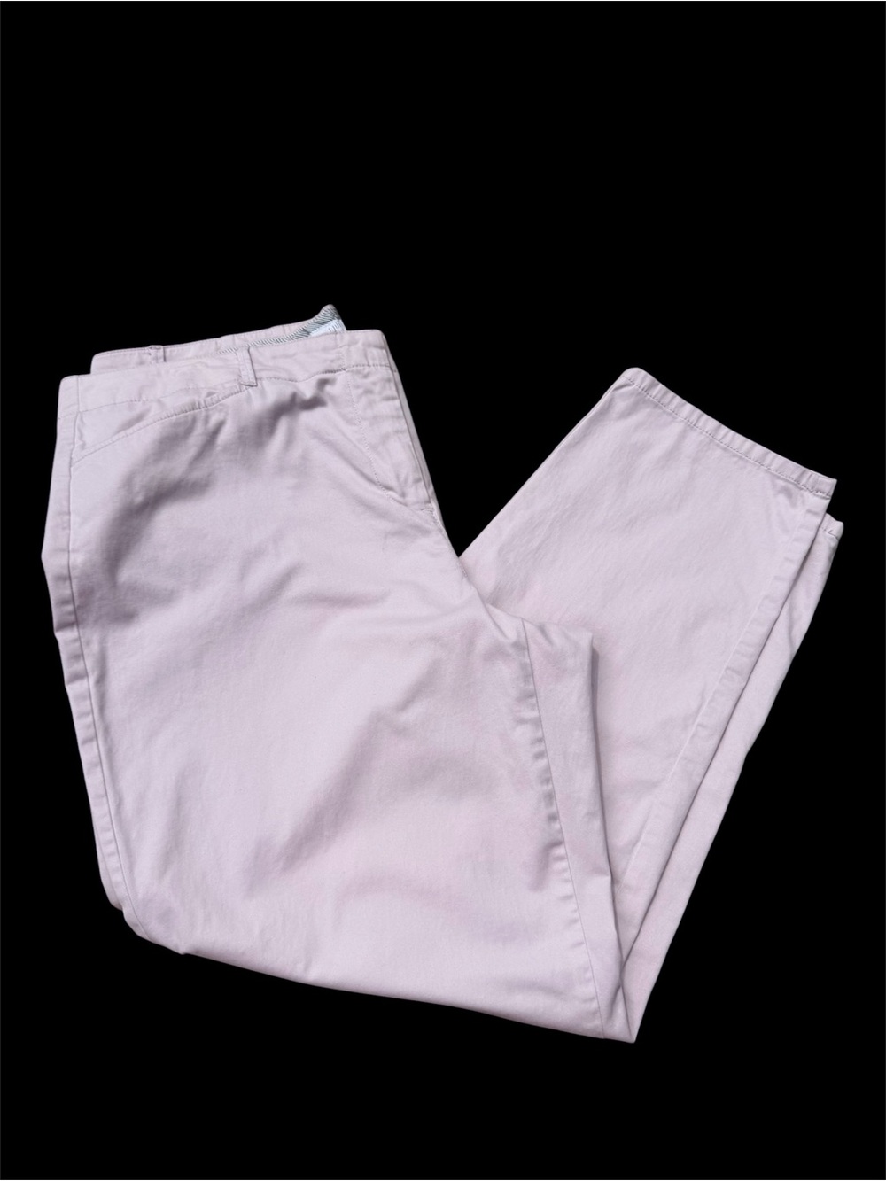 J. Jill Live-In Chino Pants Pale Pink Straight Leg Stretch Size 16 Cottagecore